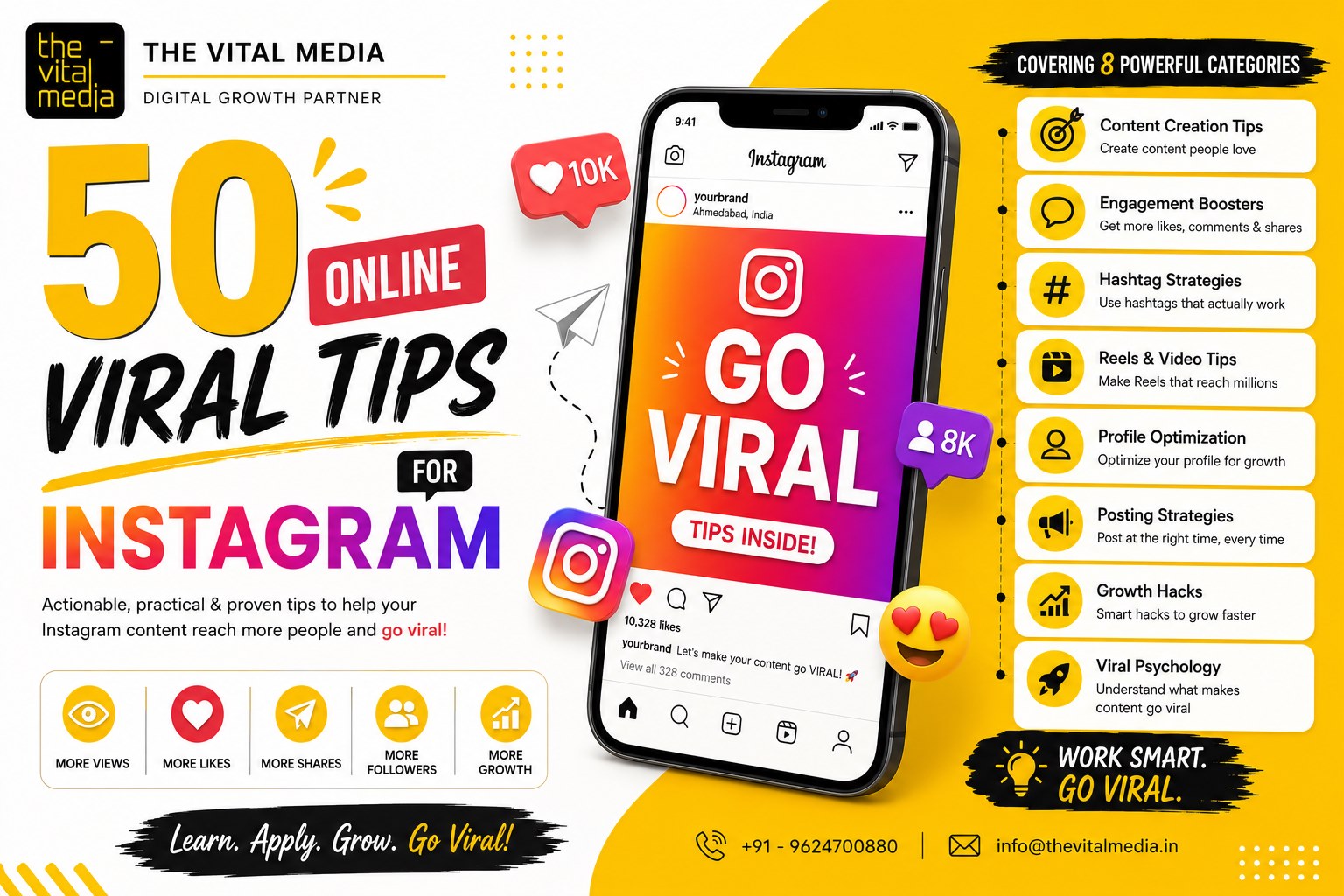 50 Online Viral Tips for Instagram | The Vial Media