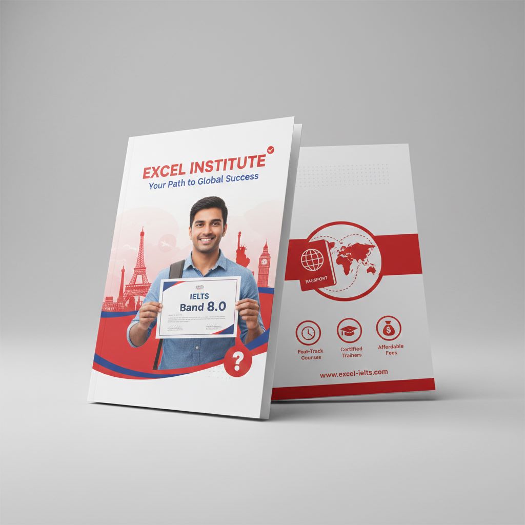 Catalogue Design For IELTS Classes Company | The Vital Media