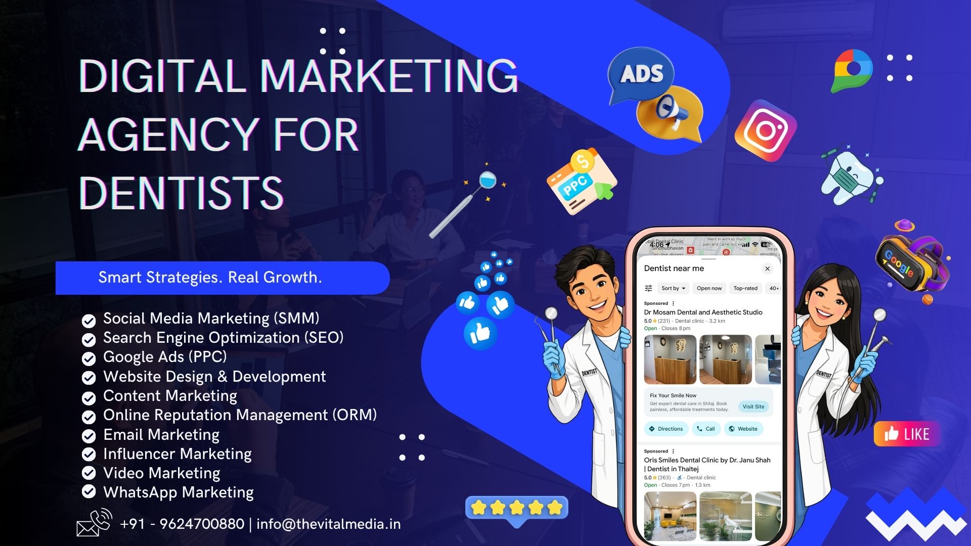Digital Marketing Agency for Dentists in Ahmedabad | The Vital Media