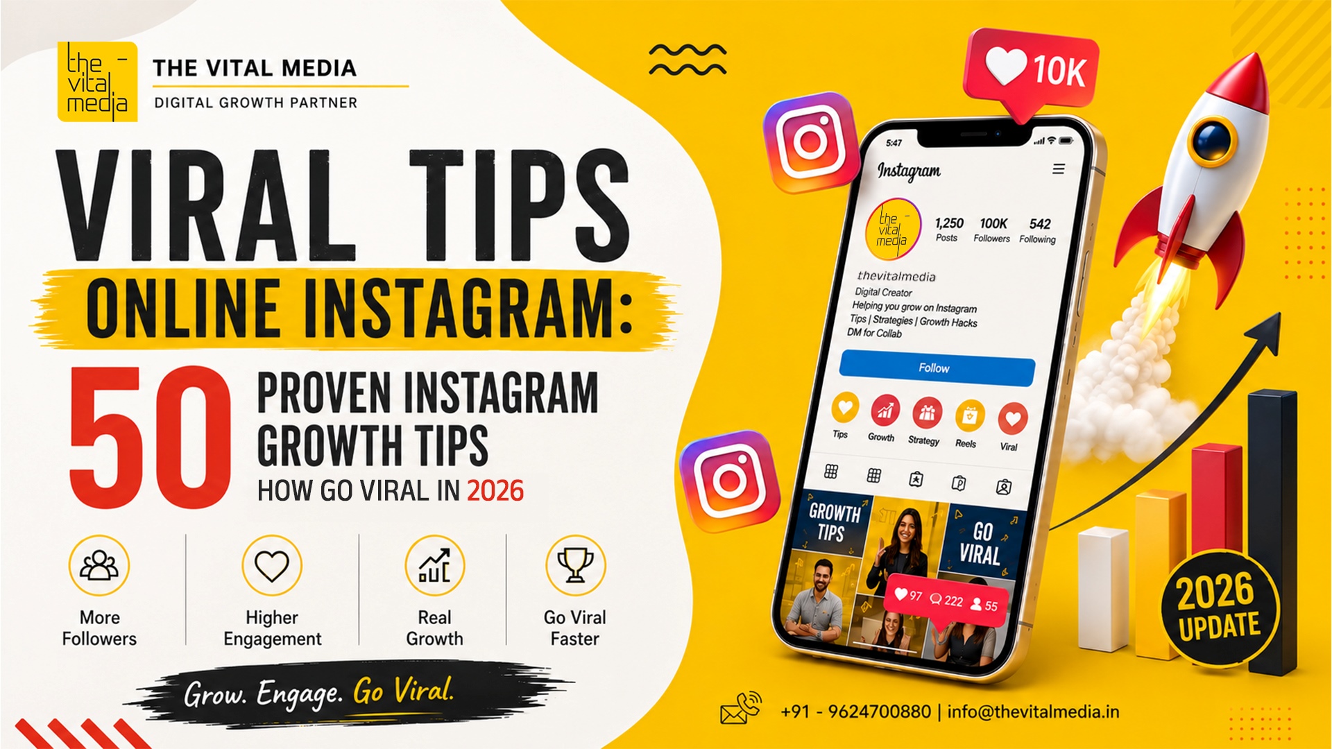 Viral Tips Online Instagram | How to Get Viral On Instagram | The Vital Media