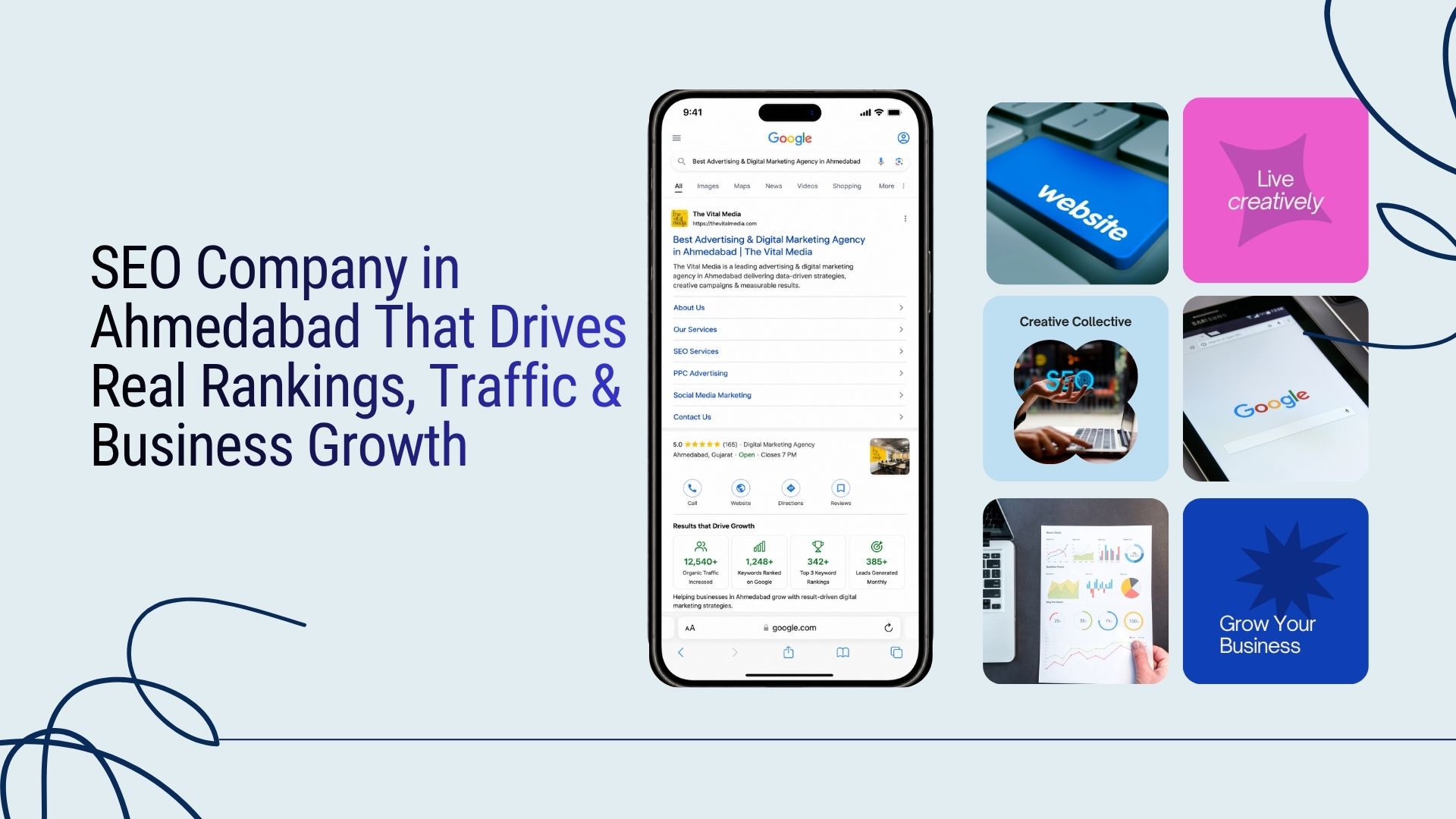 SEO Company in Ahmedabad that Drives Real Rankings Trafix Business Growth | The Vital Media